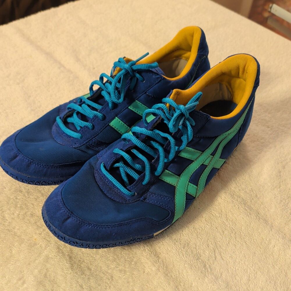 Asics Onitsuka Tiger Blue Retro Runner Sneakers Men US 11.5